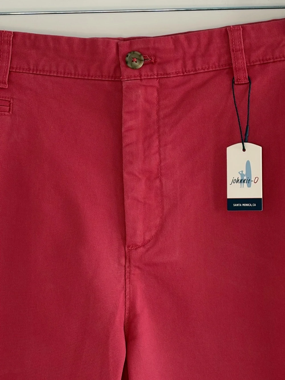 Johnnie-O Shorts Mens 38 Performance Chino Stretch Golf Flat Front Preppy NWT